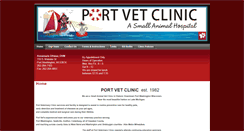 Desktop Screenshot of portvetclinic.com