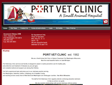 Tablet Screenshot of portvetclinic.com